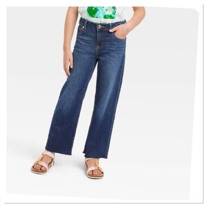 Girl’s Mid-Rise Wide Leg Cropped Jeans Cat & Jack
